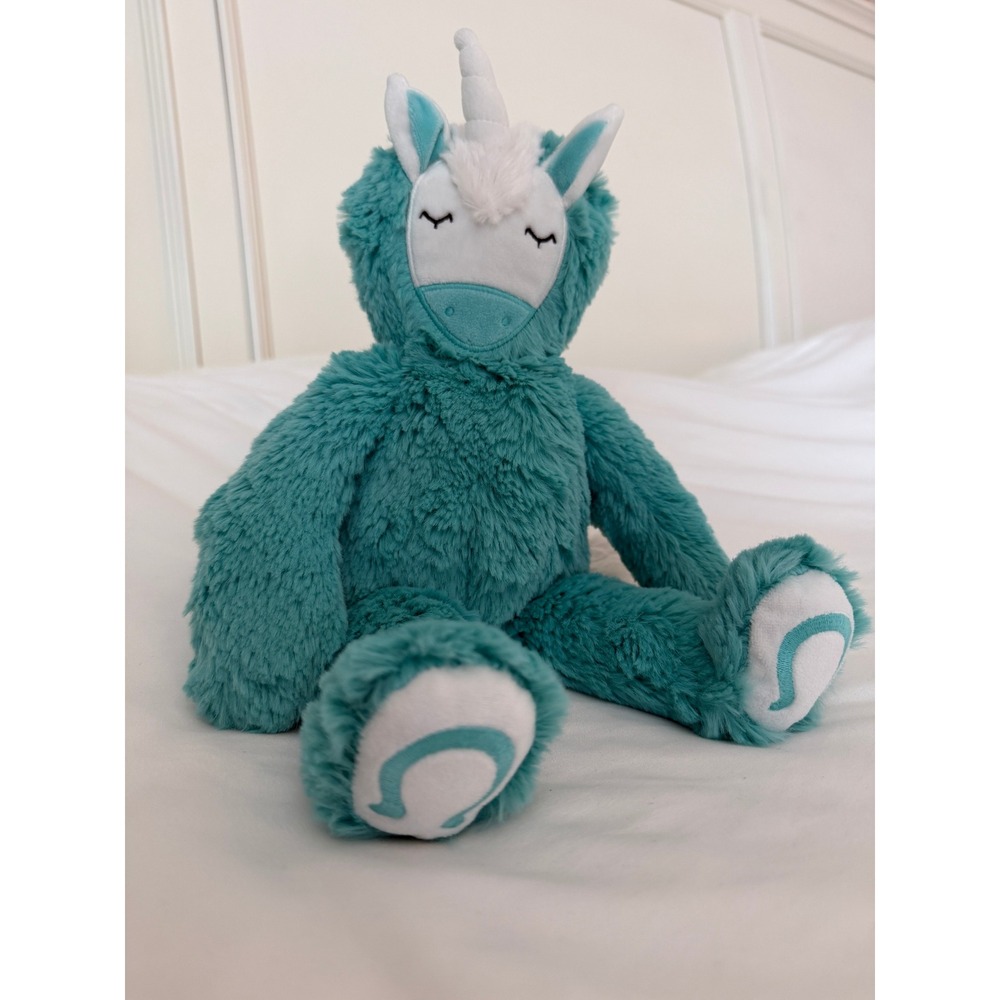 Slumberkins Unicorn Plush Stuffed Animal Teal Green Soft Toy‎ - Picture 6 of 6